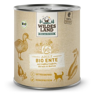 Wildes Land | Ente mit Süßkartoffel & Birne | BIO Adult | 30 x 800 g
