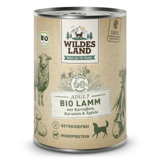 Wildes Land | Lamm mit Kartoffeln & Karotten | BIO Adult | 30 x 400 g