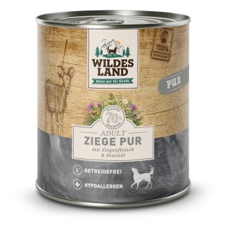 Wildes Land | Ziege mit Distelöl | PUR Adult | 30 x 800 g