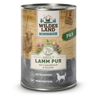Wildes Land | Lamm mit Distelöl | PUR Adult | 30 x 400 g