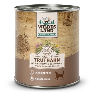 Wildes Land | Truthahn mit Süßkartoffel | Classic Adult | 30 x 800 g