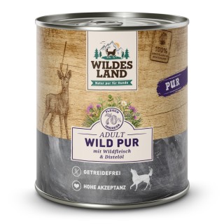 Wildes Land | Wild mit Distelöl | PUR Adult | 30 x 800 g