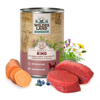 Wildes Land | Rind mit Süßkartoffel | Classic Adult | 30 x 400 g