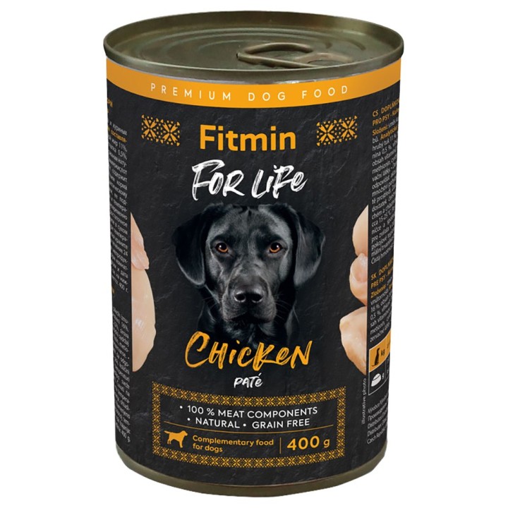 Sparpaket Fitmin Dog For Life 12 x 400 g - Huhn