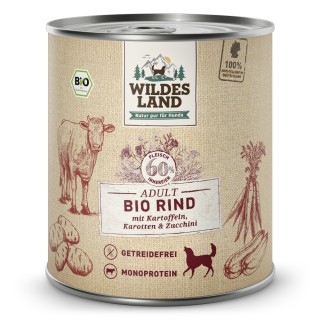 Wildes Land | Rind mit Kartoffel & Karotte | BIO Adult | 30 x 800 g