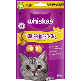 Whiskas Knuspertaschen mit Huhn & Käse - 60 g