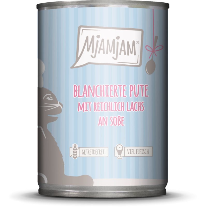 Mjamjam Soßenschmaus Pute und Lachs - 380 g