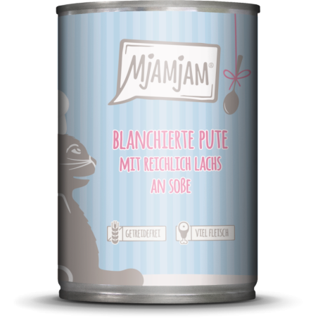 Mjamjam Soßenschmaus Pute und Lachs - 380 g