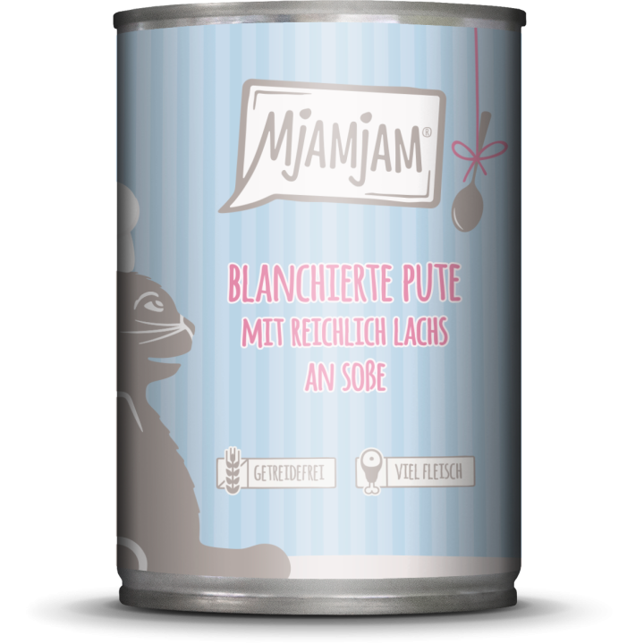 Mjamjam Soßenschmaus Pute und Lachs - 380 g