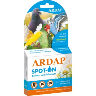 ARDAP Spot-On für Ziervögel und Brieftauben - 3 Stk