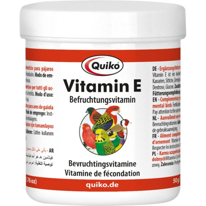 Quiko Vitamin E Kanarien, Sittiche und Ziervögel - 50 g