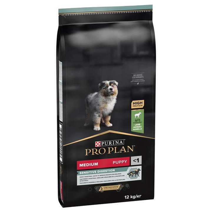 PURINA PRO PLAN Medium Puppy Lamm & Reis Sensitive Digestion - 12 kg