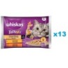 WHISKAS Adult Creamy Variations 52x85g: Nassfutter für adulte Katzen mit Huhn und Gemüse, Lamm und Pute in Sauce