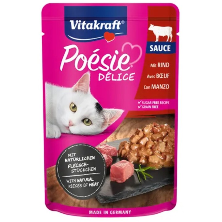 Vitakraft Katzennassfutter Poésie® Délice Sauce + - Rind