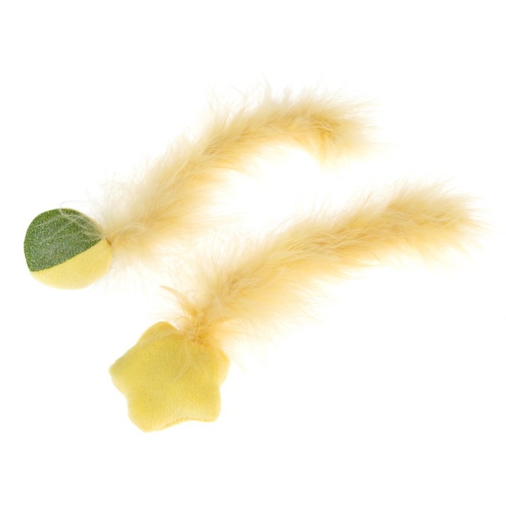 TIAKI Katzenspielzeug-Set Ball & Stern - 2er Set