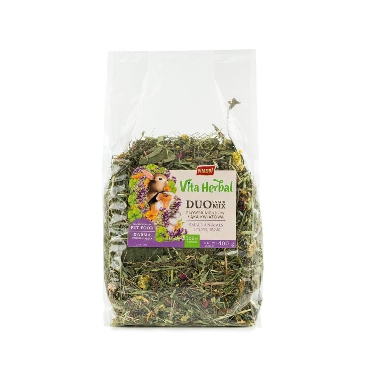 VITAPOL Vita Herbal Duo Snack Blumenwiese für Nager und Kaninchen 400 g