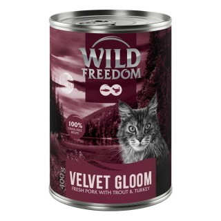 Wild Freedom Adult "Red" 6 x 400 g - getreidefreie Rezeptur - Velvet Gloom - Schwein, Truthahn & Forelle
