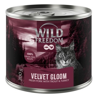 Wild Freedom Adult "Red" 6 x 200 g - getreidefreie Rezeptur - Velvet Gloom - Schwein, Truthahn & Forelle