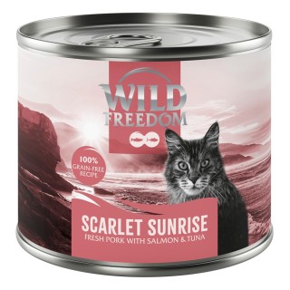Wild Freedom Adult "Red" 6 x 200 g - getreidefreie Rezeptur - Scarlet Sunrise - Schwein, Lachs & Thunfisch