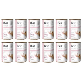 BRIT Veterinary Diet Hypoallergenic Salmon&amp,Pea Allergikerfutter für Hunde 12x400g