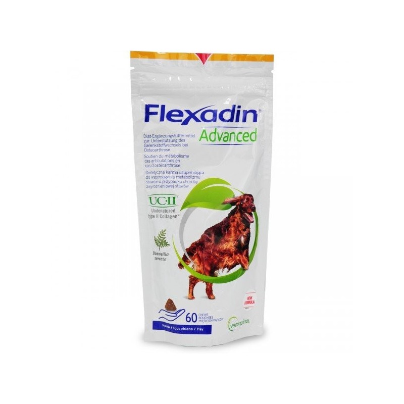 VETOQUINOL Flexadin Advanced 60 Bissen Gelenkstärkungsformel für Hunde