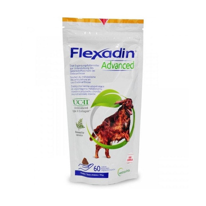 VETOQUINOL Flexadin Advanced 60 Bissen Gelenkstärkungsformel für Hunde