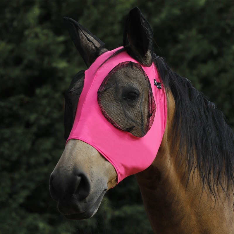 Fliegenhaube für Pferde aus dehnbarem Lycra Pro-Tech