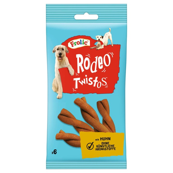 Frolic Rodeo Twistos - mit Huhn (18 x 6 Stück)