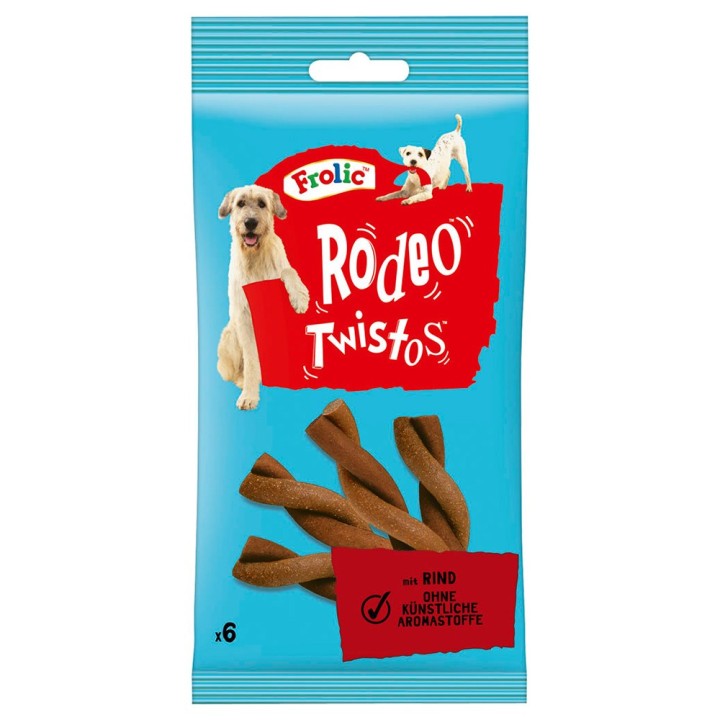 Frolic Rodeo Twistos - mit Rind (18 x 6 Stück)