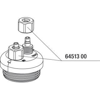 JBL Überwurfmutter Luft/CO2-Schlauch, 3x - 1 Stk