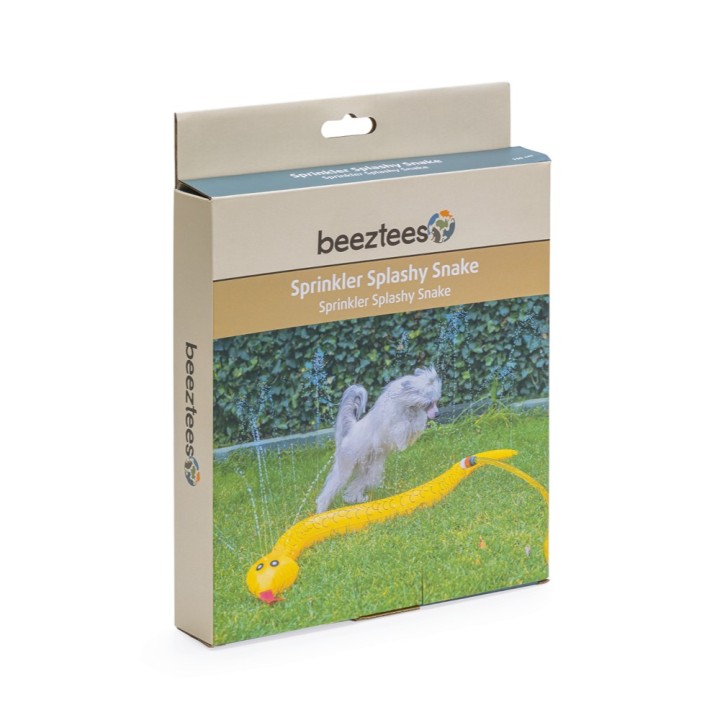 beeztees Hundespielzeug Schlange Splashy, gelb - L 150 cm