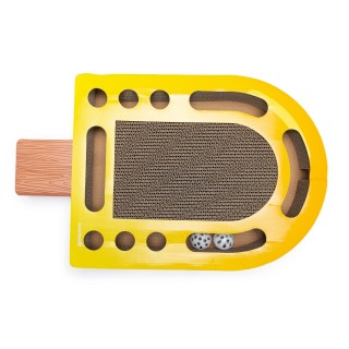 beeztees Kratzspielzeug Eiscreme, gelb - L 55 x B 35 x H 6 cm