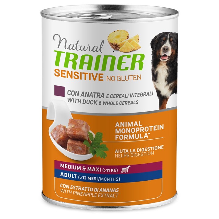 Natural Trainer Sensitive No Gluten Adult  - 400 g Ente & Vollkorngetreide