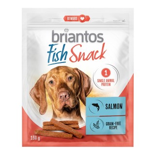 Briantos Fish Snacks, Thunfisch und Lachs für Hunde - Thunfisch (2 x 180 g)