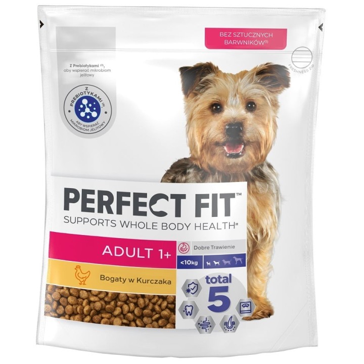 PERFECT FIT Adult 1+ 825g: Trockenvollnahrung mit Huhn für adulte Hunde kleiner Rassen