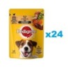 PEDIGREE Adult Beutel 24x100g: Nassfutter für adulte Hunde mit Huhn und Gemüse in Sauce
