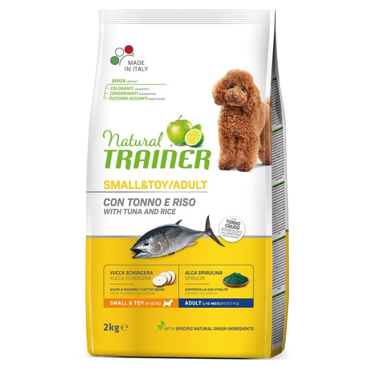 Natural Trainer Adult Small & Toy mit Thunfisch - 2 kg