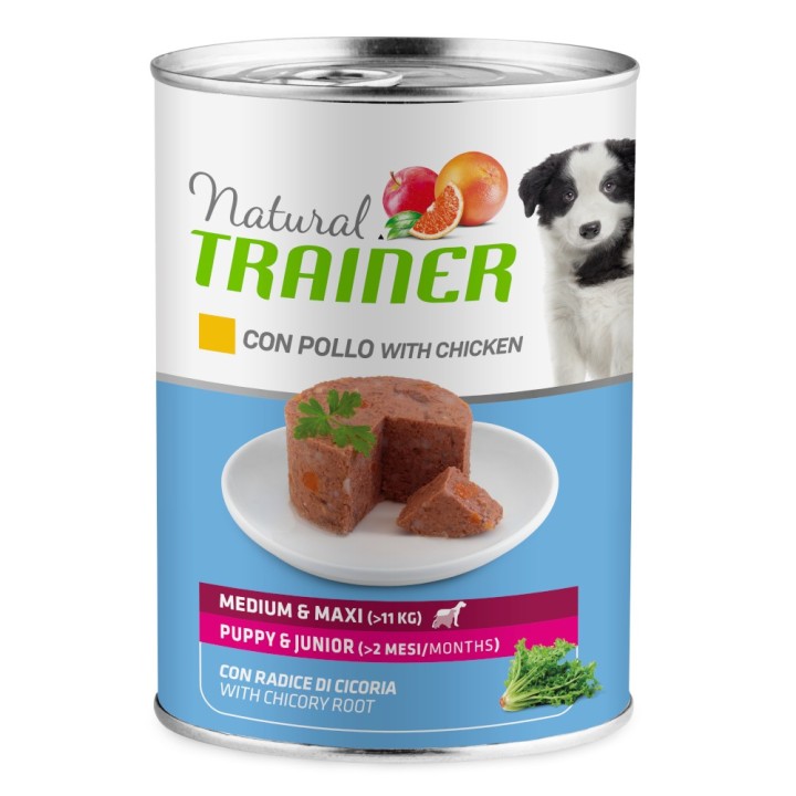 Natural Trainer Medium & Maxi Puppy & Junior  - 400 g Huhn