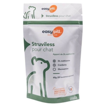 Nahrungsergänzungsmittel für Katzen EasyPill Struviless (x30)