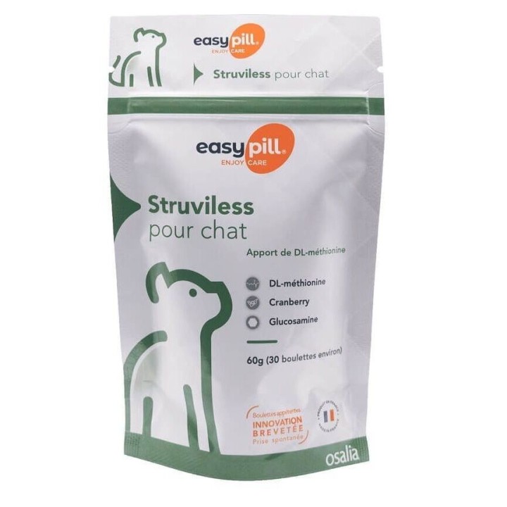 Nahrungsergänzungsmittel für Katzen EasyPill Struviless (x30)