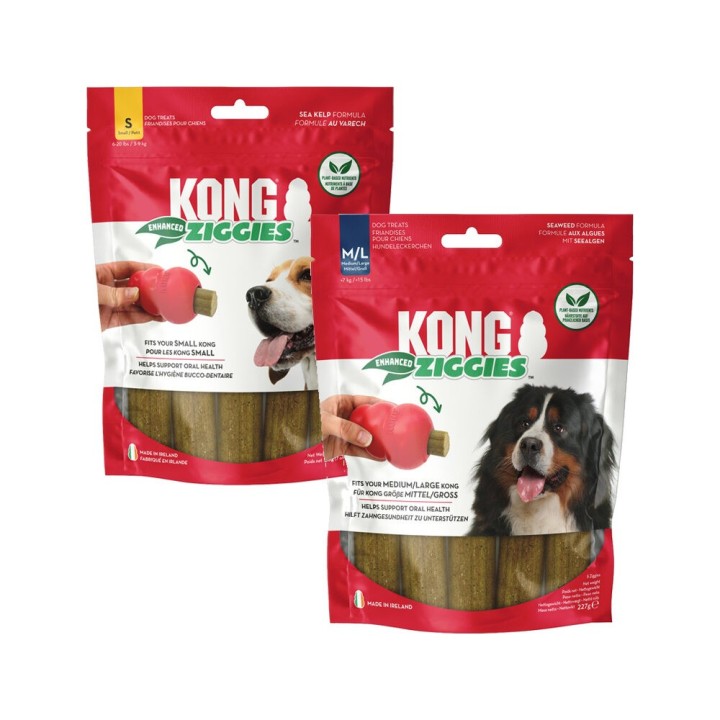 KONG Ziggies Enhanced - M/L - 5 Stück