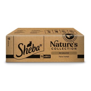 Sheba Nature's Collection 72 x 85 g - Feine Vielfalt in Sauce
