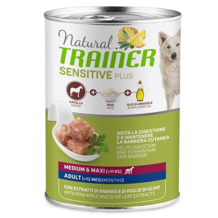 Natural Trainer Sensitive Plus Adult  - 6 x 400 g Pferd & Reis