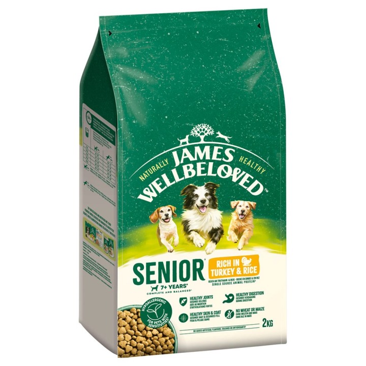 James Wellbeloved Senior Dog Hypoallergenic Truthahn & Reis - 2 kg