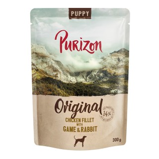 Purizon Puppy 6 x 300 g - Hühnerfilet mit Wild & Kaninchen