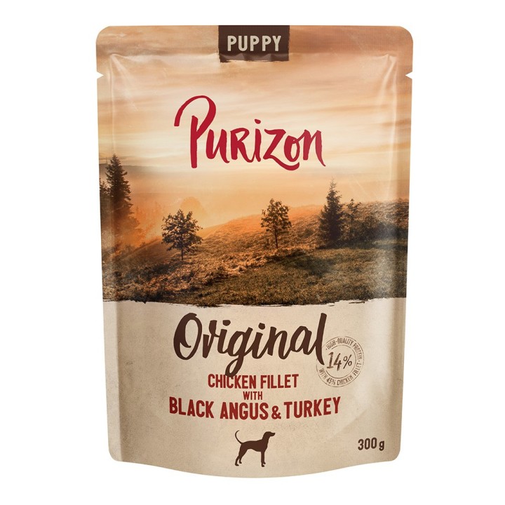 Purizon Puppy 6 x 300 g - Hühnerfilet mit Black-Angus-Rind & Pute
