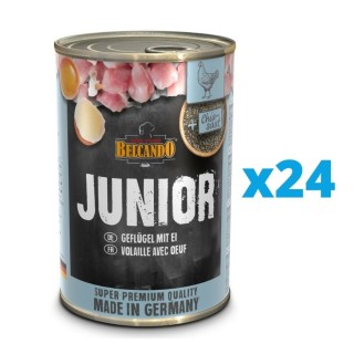 BELCANDO Junior Geflügel mit Ei 24 x 400 g