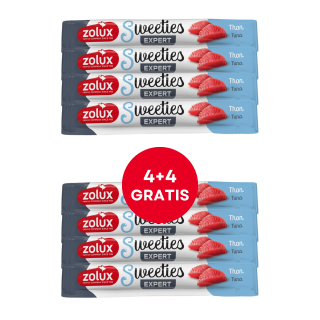 ZOLUX Cremesnack für Katzen SWEETIES mit Thunfisch 8 x 14g (4+4 GRATIS)