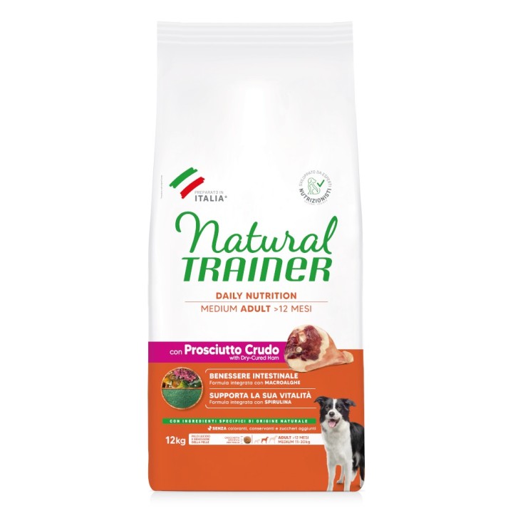 Natural Trainer Adult Medium mit Prosciutto Crudo - 12 kg
