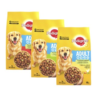Pedigree Dry Adult - Hundebrocken - Rindfleisch & Gemüse - 12kg